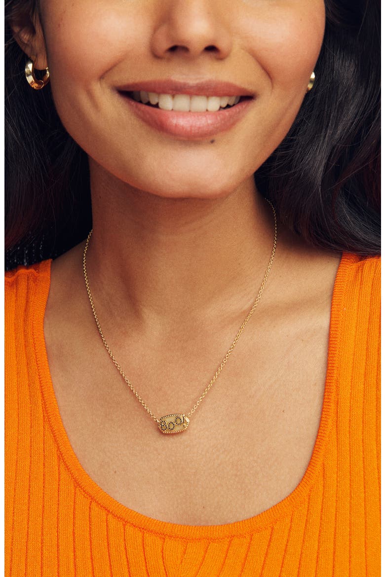 Elisa Boo Reversible Pendant Necklace, Alternate, color, GLD WHT GLOW IN DARK