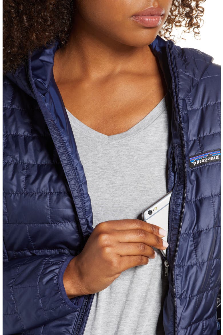 Nano Puff® Hooded Water Resistant Jacket, Alternate, color, CNY CLASSIC NAVY