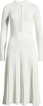 Elie Tahari The Jan Long Sleeve Midi Sweater Dress