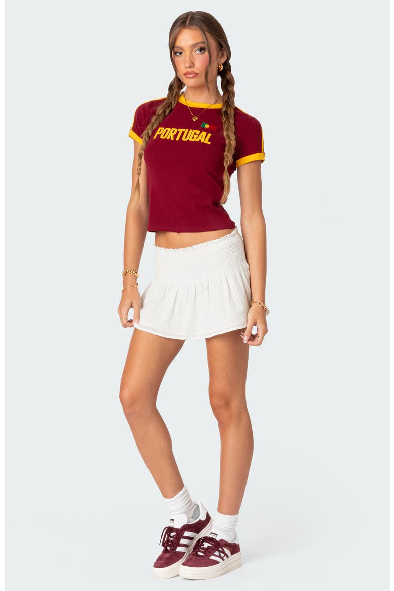 Portugal Ringer T-Shirt, Alternate, color, BURGUNDY