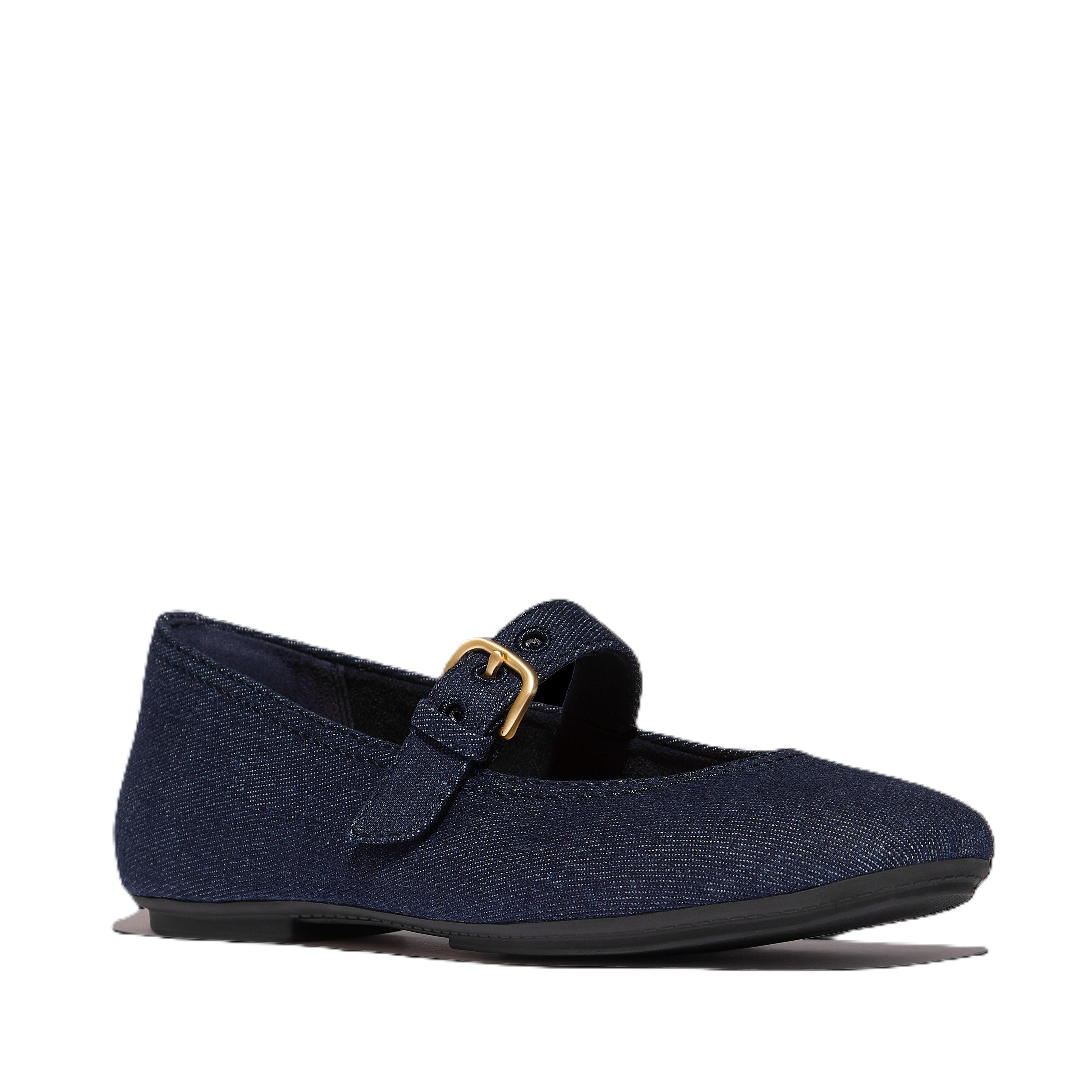 FitFlop Delicato Denim Mary Janes, Main, color, Dark Denim