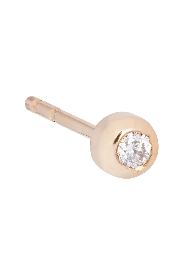 Cléo Diamond Bezel Stud Earrings, Alternate, color, CLEAR