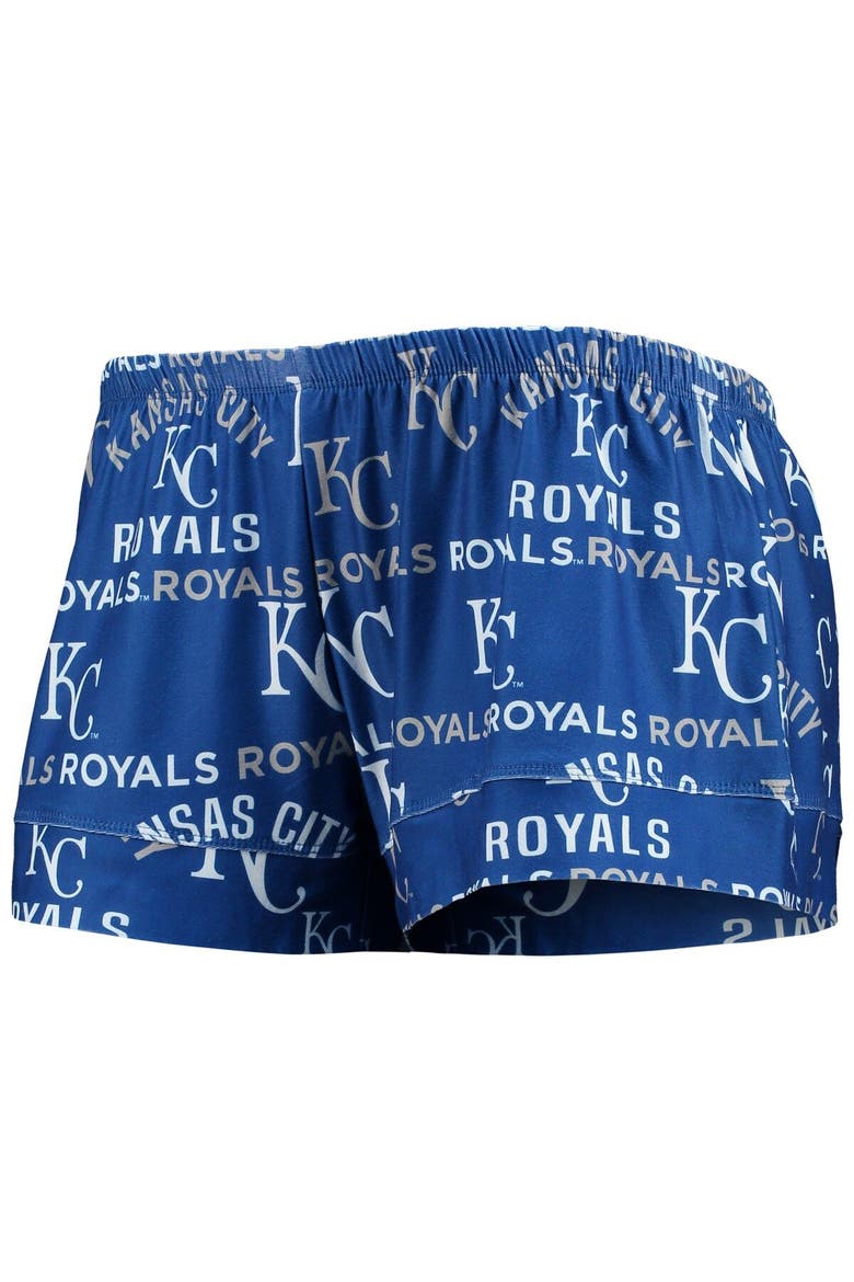 Women's Concepts Sport Royal Kansas City Royals Flagship Allover Print Top & Shorts Sleep Set, Alternate, color, Royal