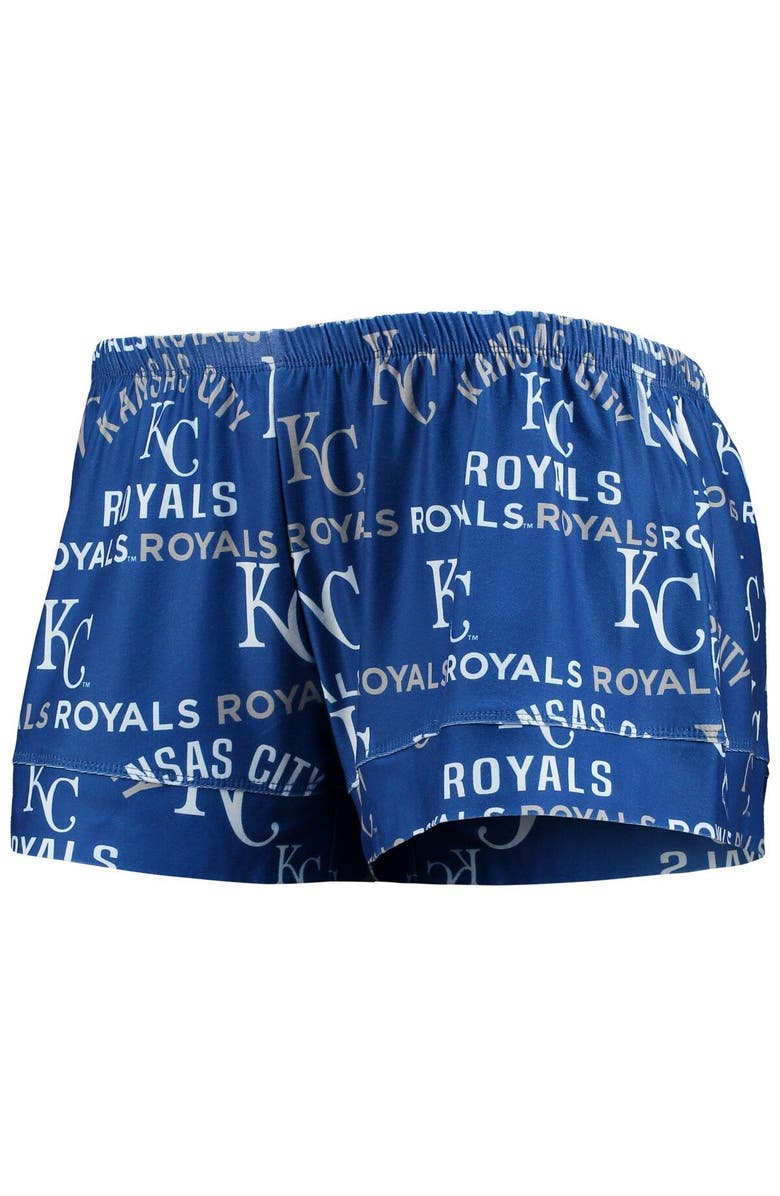 CONCEPTS SPORT Women's Concepts Sport Royal Kansas City Royals Flagship Allover Print Top & Shorts Sleep Set, Alternate, color, Royal