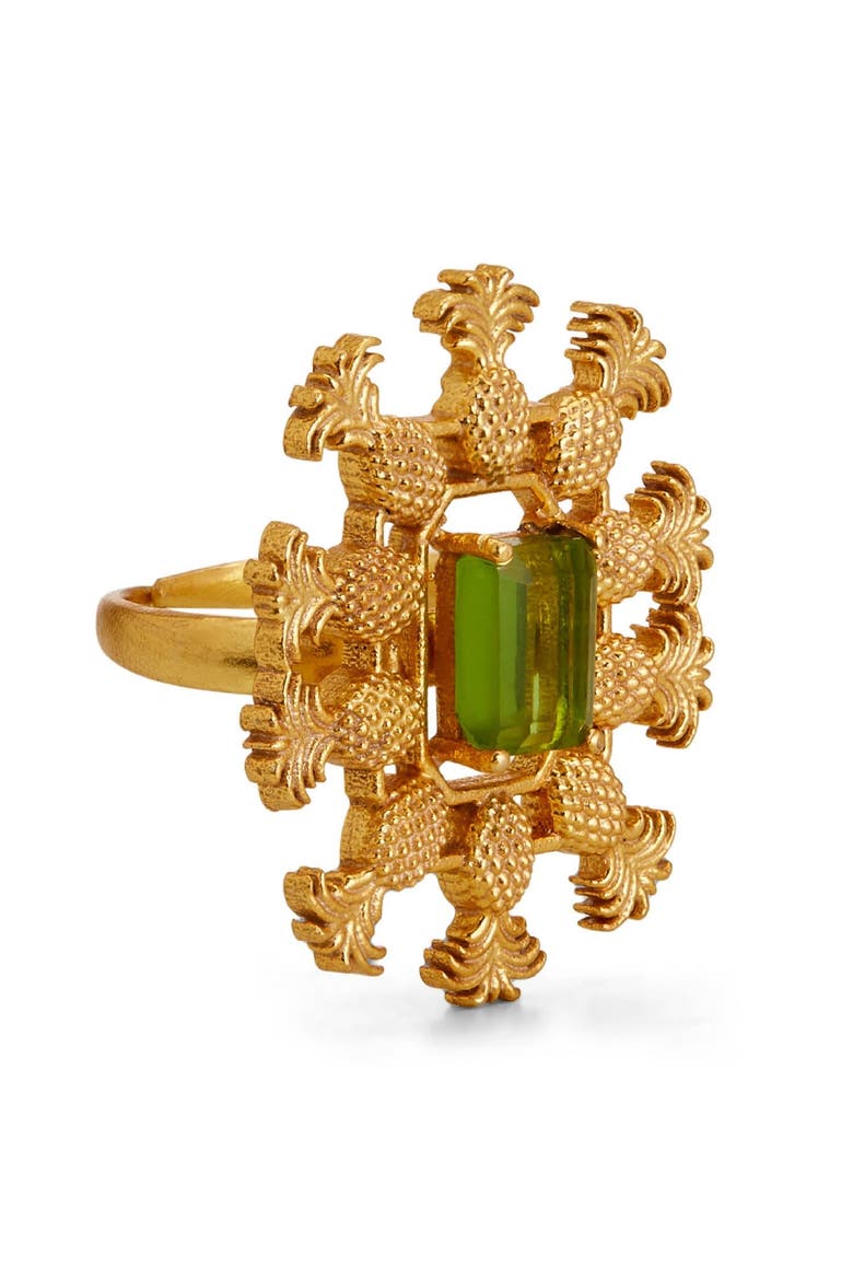 PÏNA RING, Alternate, color, Gold Plated