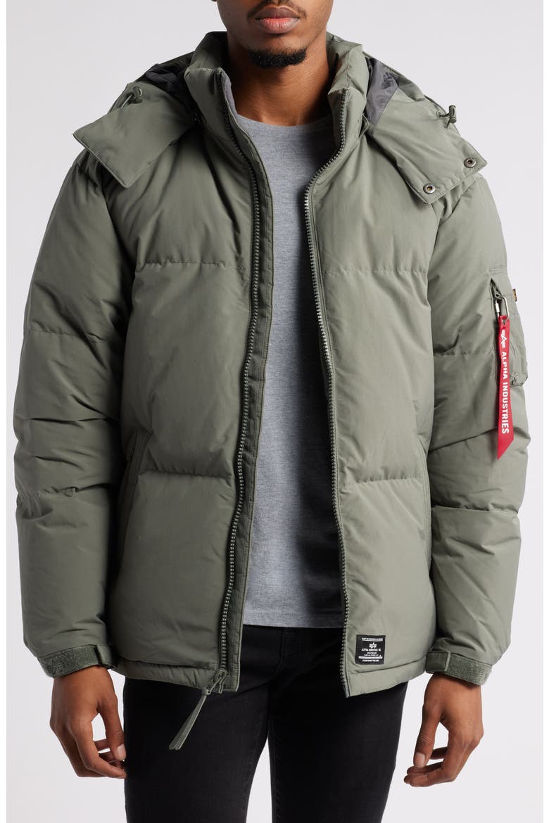 Puffer Parka, Main, color, FIELD GRAY