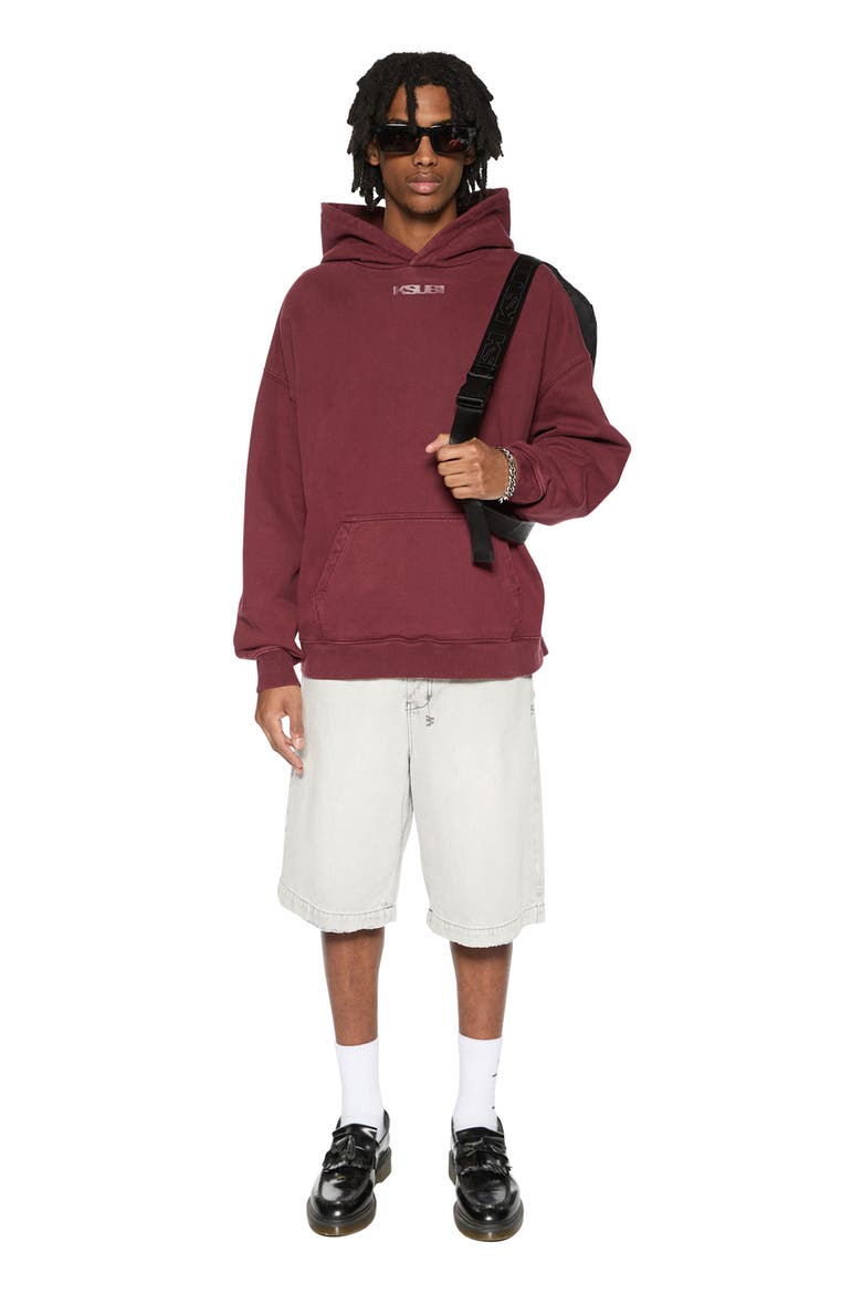 Sott Ekcess Oversize Hoodie, Alternate, color, BURGUNDY