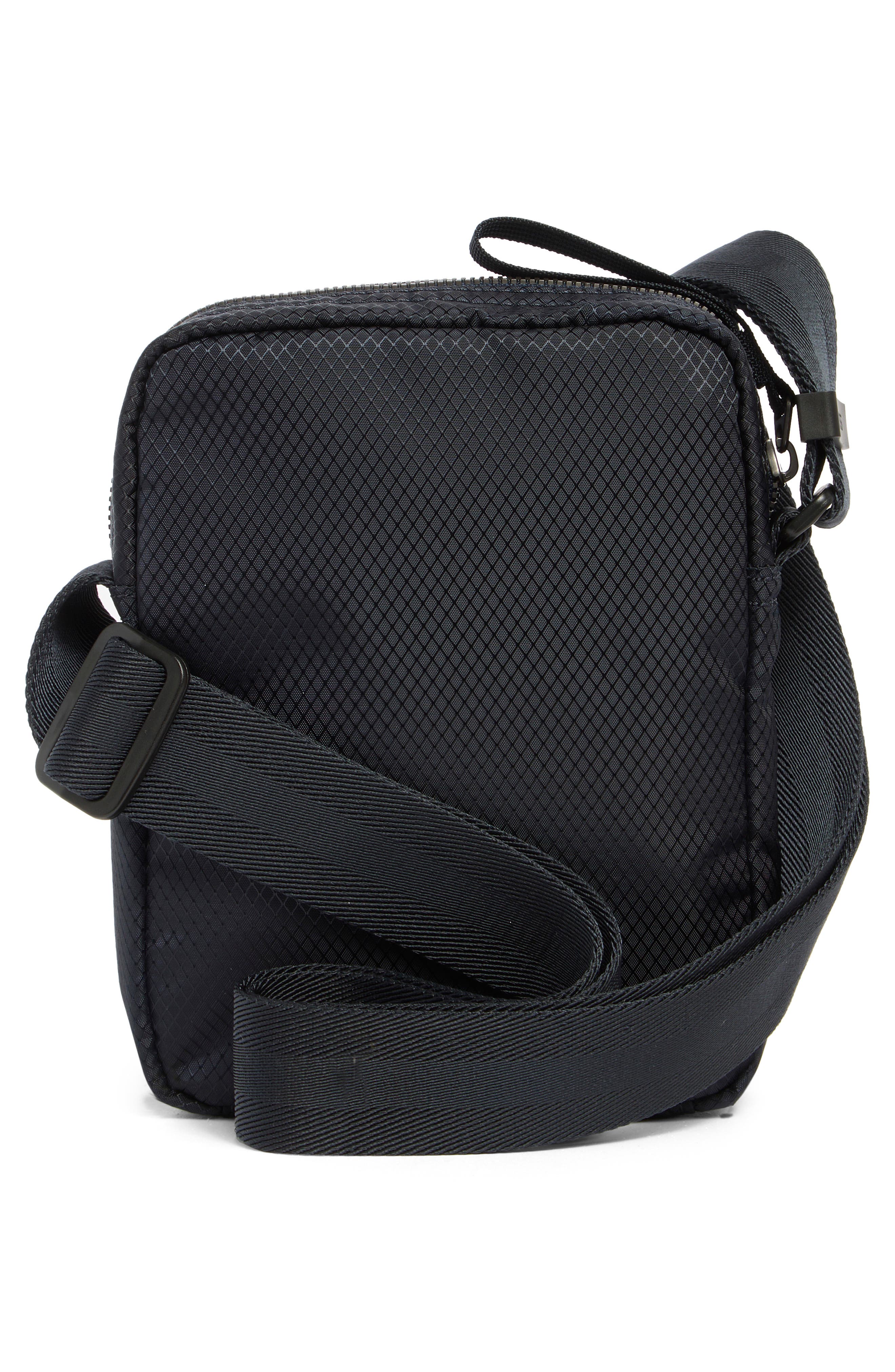 BOSS Logo Ripstop Recycled Polyester Crossbody Bag, Alternate, color, Navy White Logo