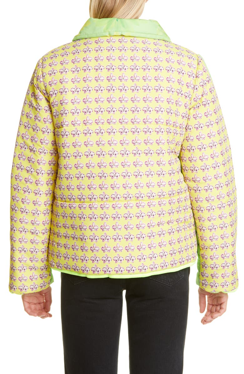 Dauphinette Neon Lotus/Neon Orchid Quilted Puffer Jacket, Alternate, color,