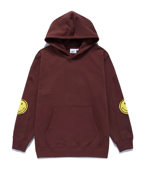 Samii Ryan Smiley Oversized Hoodie In Brown
