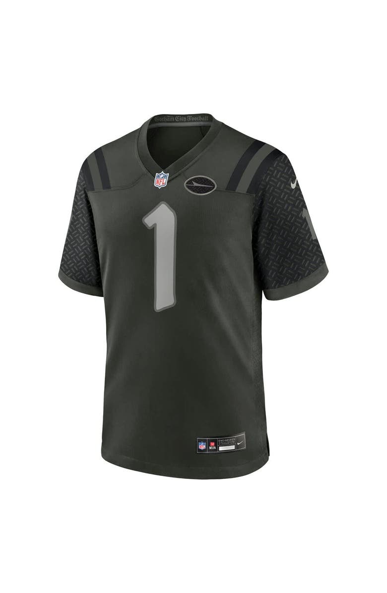 Nike Men's Nike Ahmad Sauce Gardner Gotham Green New York Jets 2025 Rivalries Collection Game Jersey, Alternate, color, Green