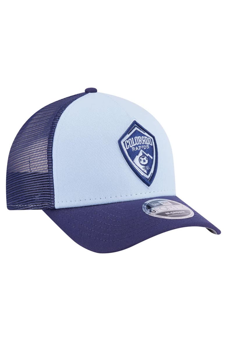 Men's New Era Light Blue Colorado Rapids Color Pack 9FORTY A-Frame Adjustable Trucker Hat, Alternate, color, Light Blue