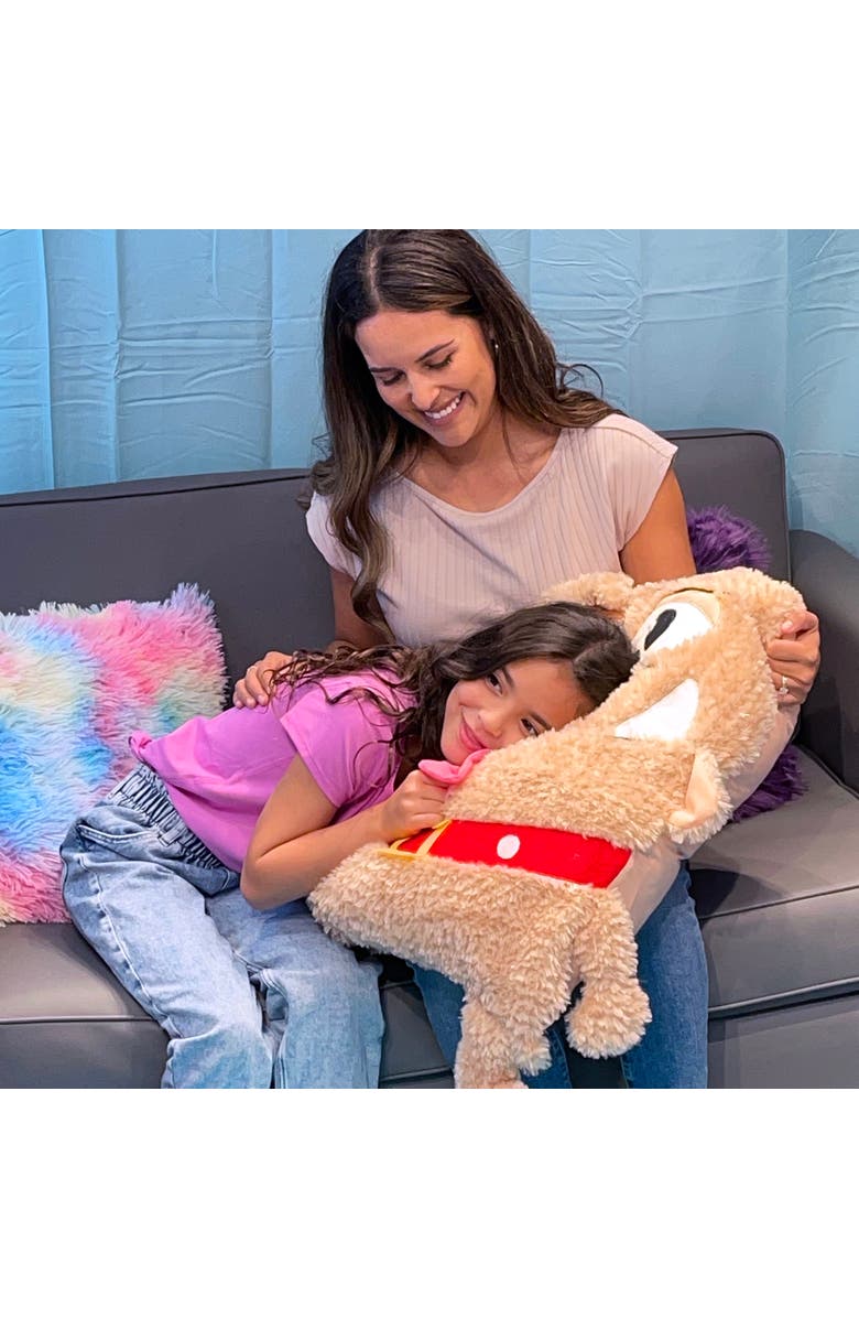 Shamzees Dog Brown Plush Pillow Cover, Soft Huggable Animal Character, Alternate, color, Multicolored