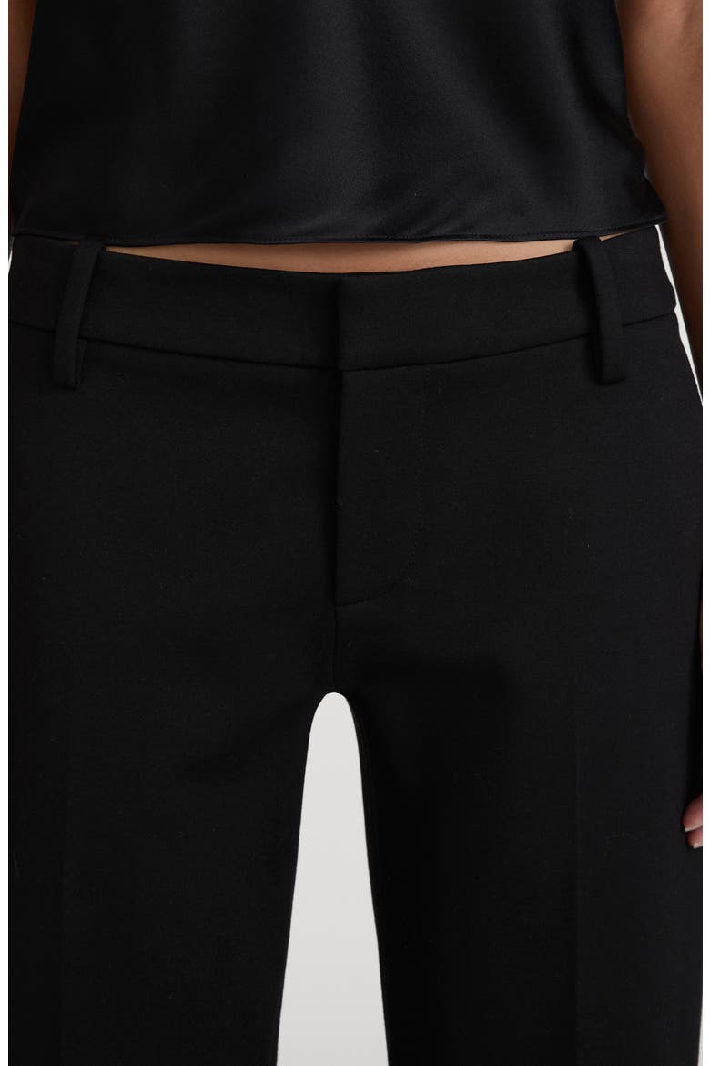The Pixie Low Rise Trousers, Alternate, color, BLACK