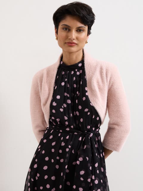 Fay Fluffy Cropped Bolero