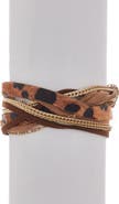 OLIVIA WELLES Multi-Layer Faux Hair Wrap Bracelet