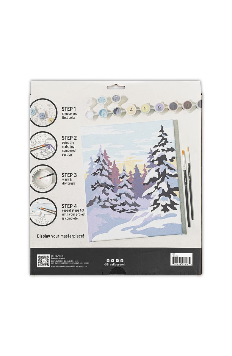 Brea Reese Acrylic Paintbynumber Kit Winter Wonderland, Alternate, color, Multicolored