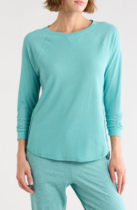 Slub Waffle High-Low T-Shirt