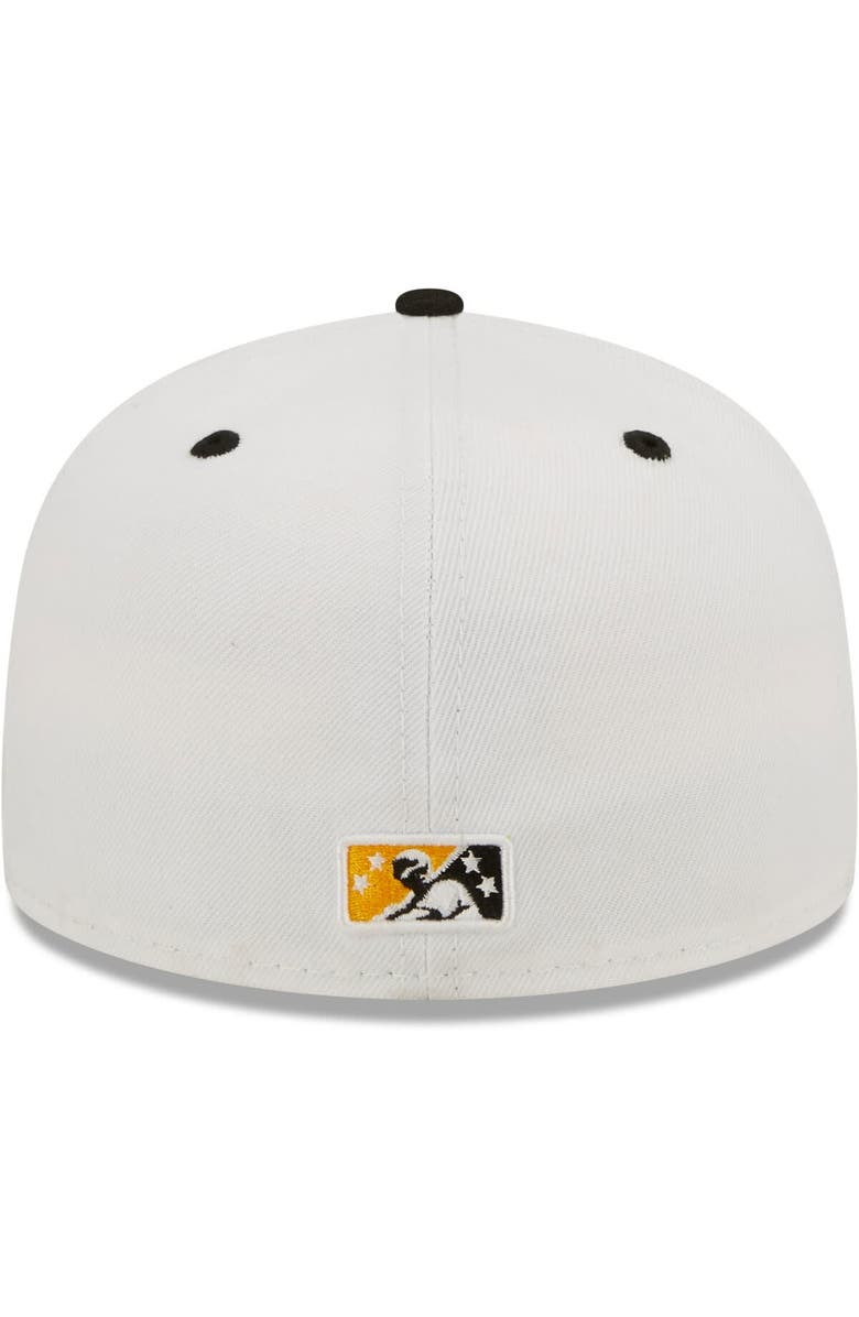 New Era Men's New Era White Salt Lake Bees Alternate Logo Authentic Collection 59FIFTY Fitted Hat, Alternate, color,
