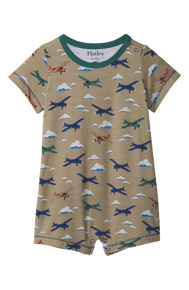 Hatley Airplanes Romper, Main, color, 