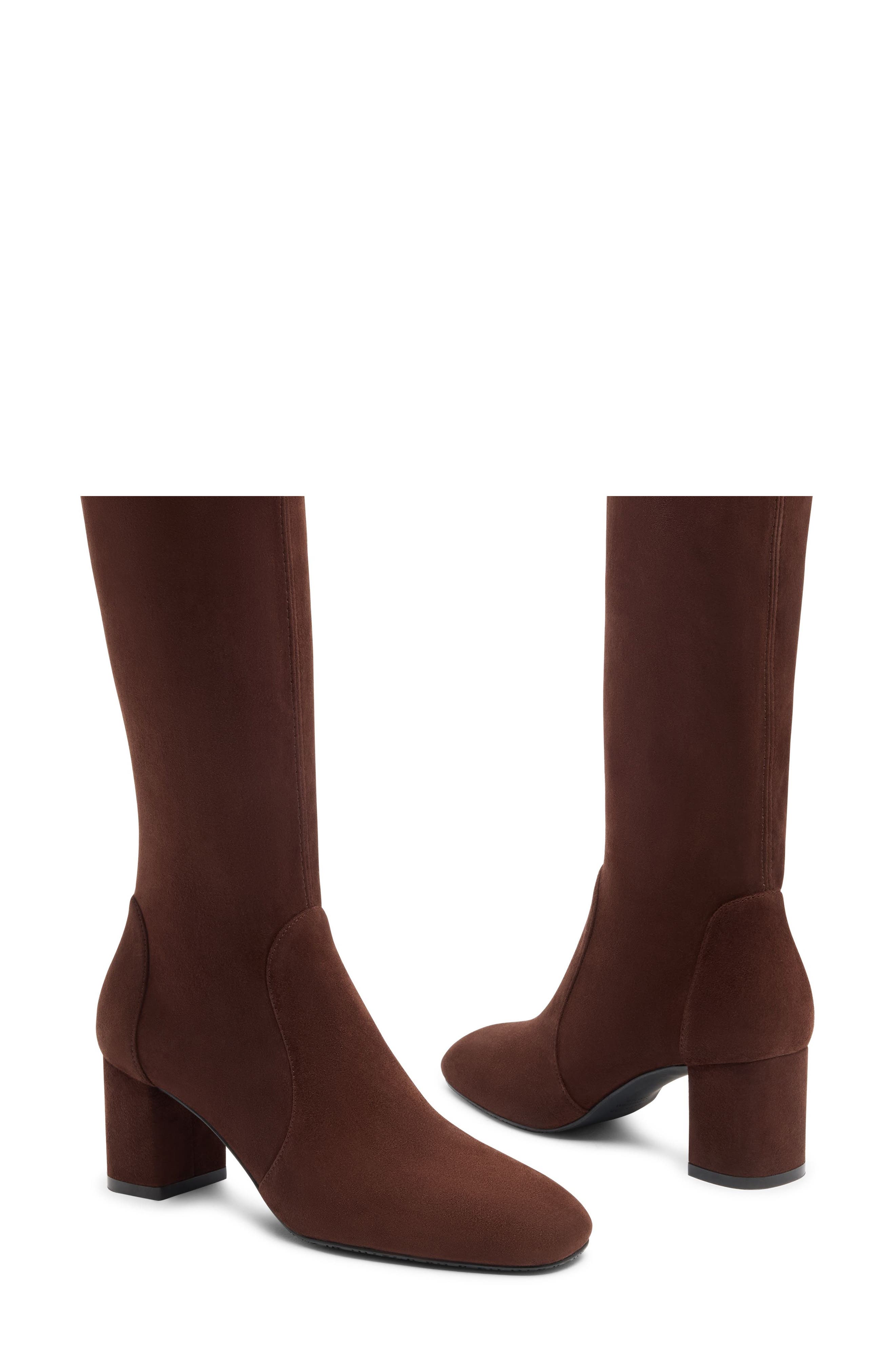Stuart Weitzman Lucie Knee High Block Heel Boot (Women) | Nordstrom