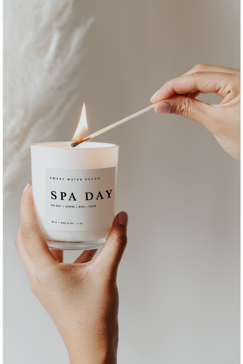 Spa Day 11 oz. Candle, Alternate, color, WHITE