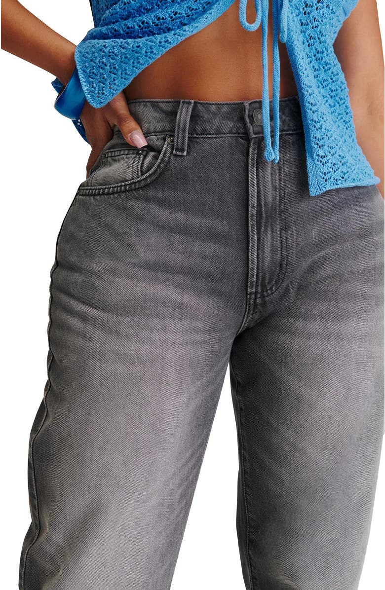 Cotton On Women's Curvy 91 Straight Jean, Alternate, color, Echo Grey