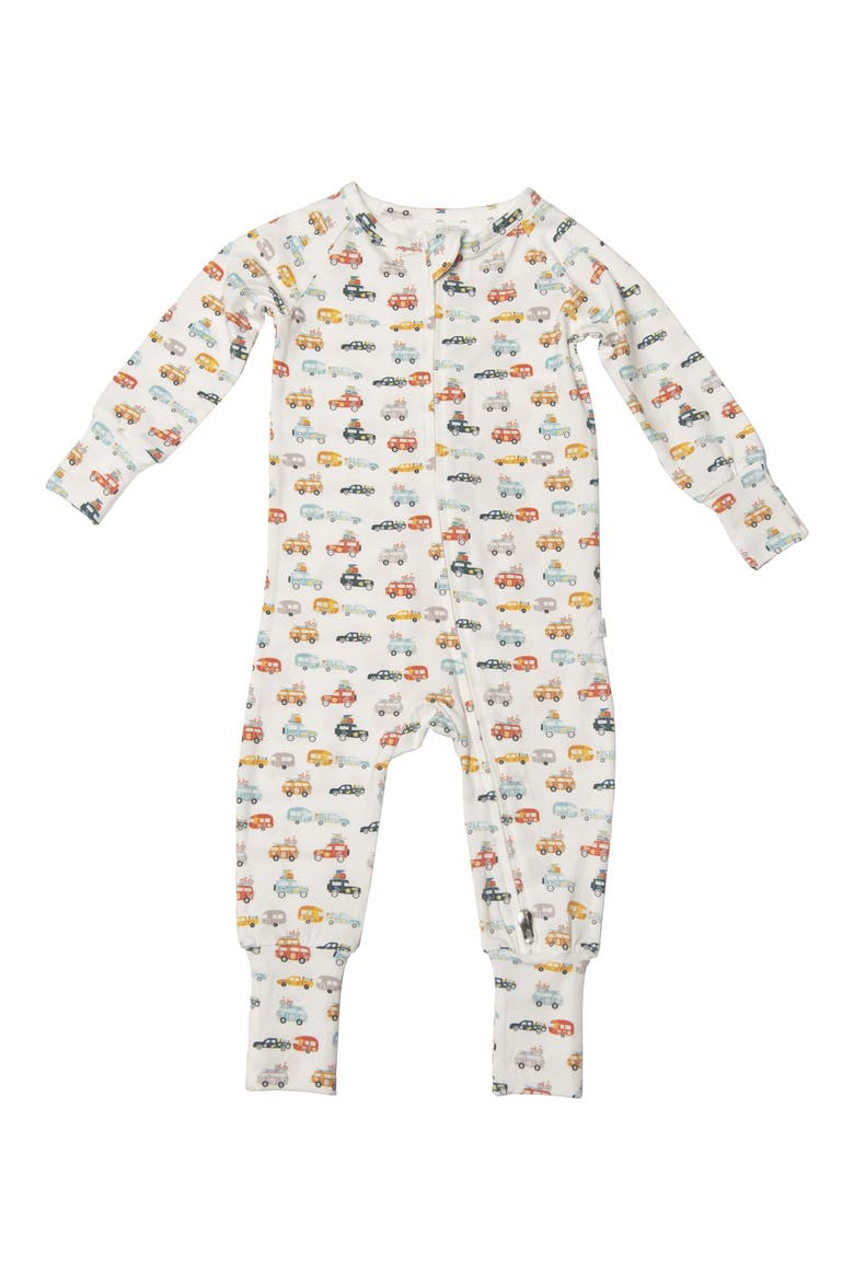 Campers Print Fitted One-Piece Pajamas, Main, color, CAMPER VANS