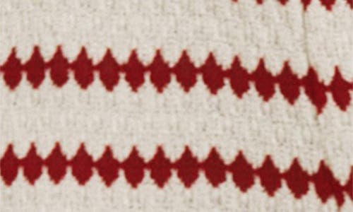 Mango Knitted Trousers With Geometric Print Red In Red