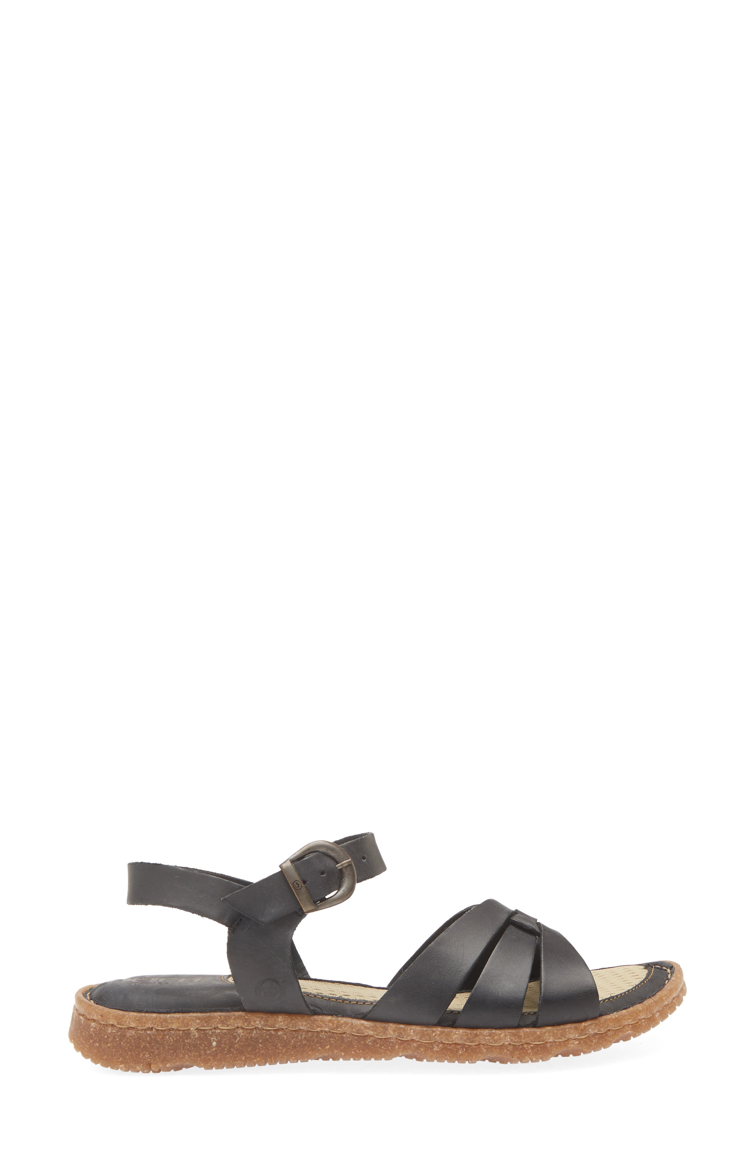 Børn Tabra II Sandal, Alternate, color, Black Leather