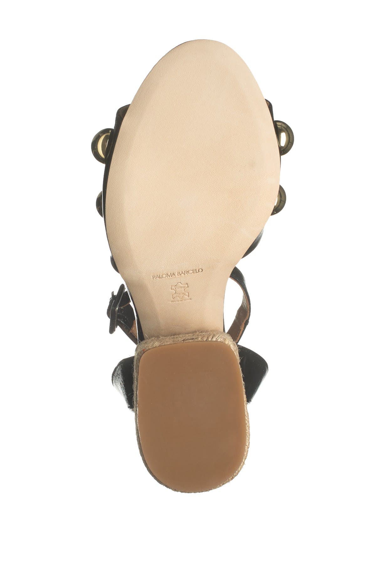 Paloma Barcelo Uma Studded Leather Espadrille Sandal, Alternate, color, 