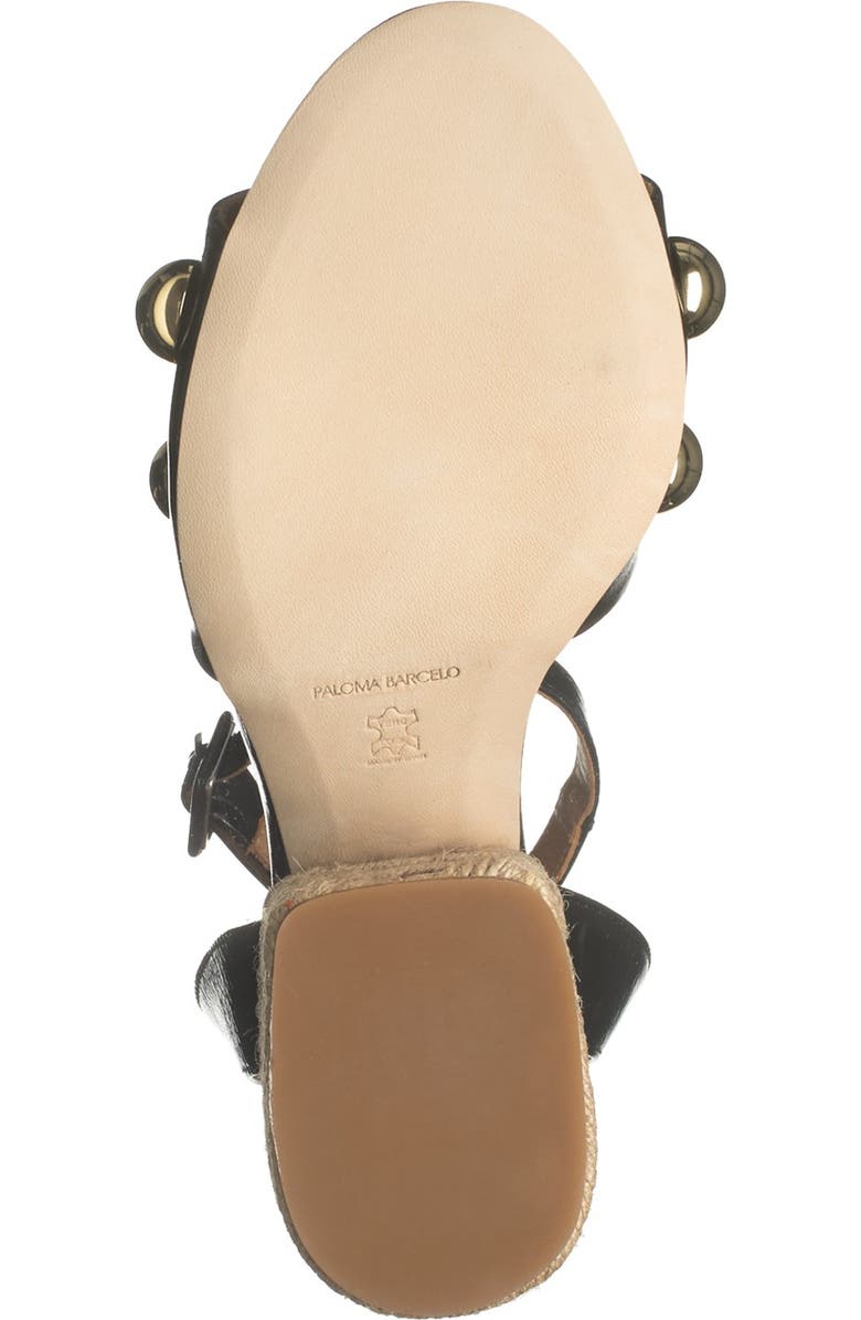 Paloma Barcelo Uma Studded Leather Espadrille Sandal, Alternate, color,