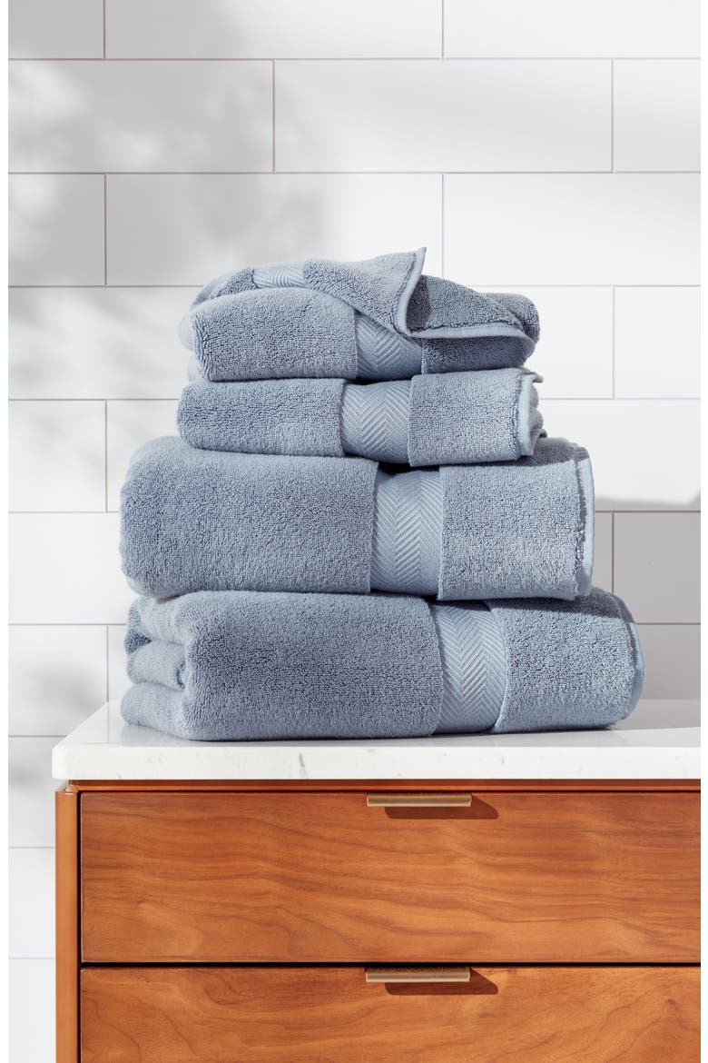 Organic Hydrocotton 4-Piece Bath Essentials Set $116 Value, Alternate, color, BLUE CHIP