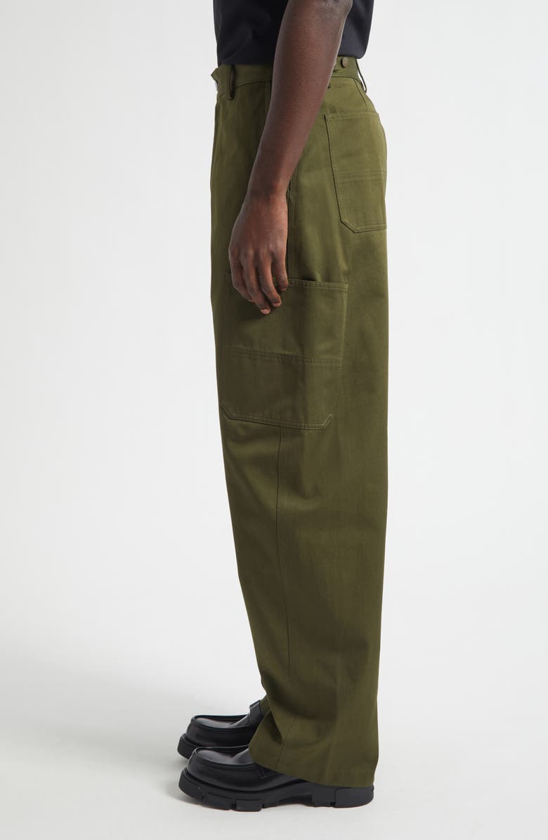 Givenchy Cotton Canvas Cargo Trousers, Alternate, color, Khaki