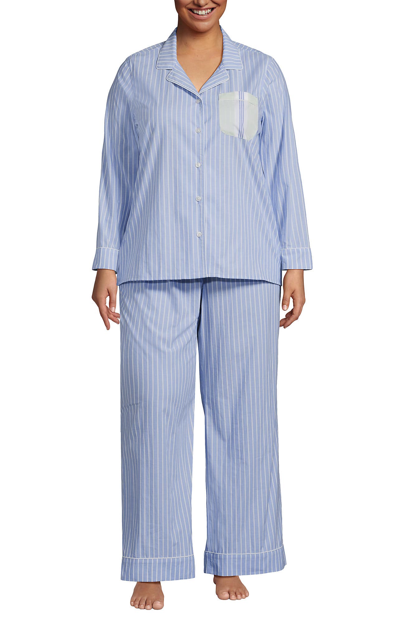 Crisp Blue Stripe