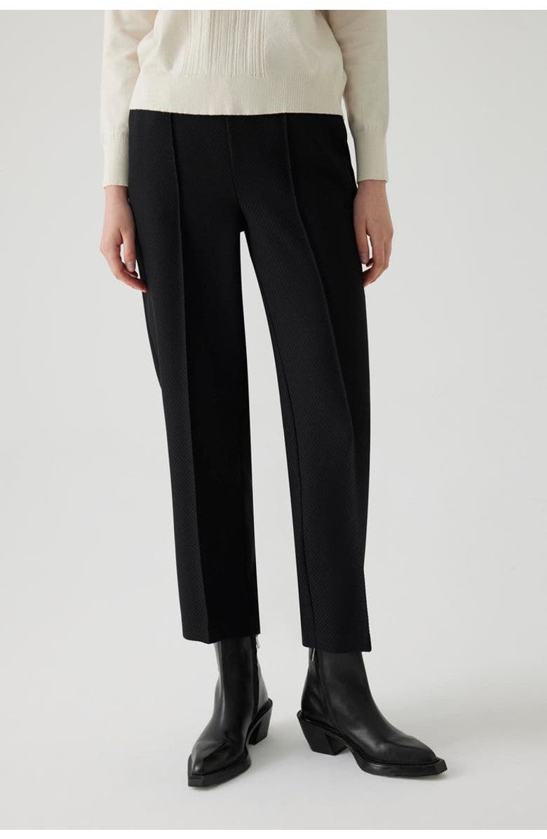 Exquise Wide Leg Straight Pants, Alternate, color, Black