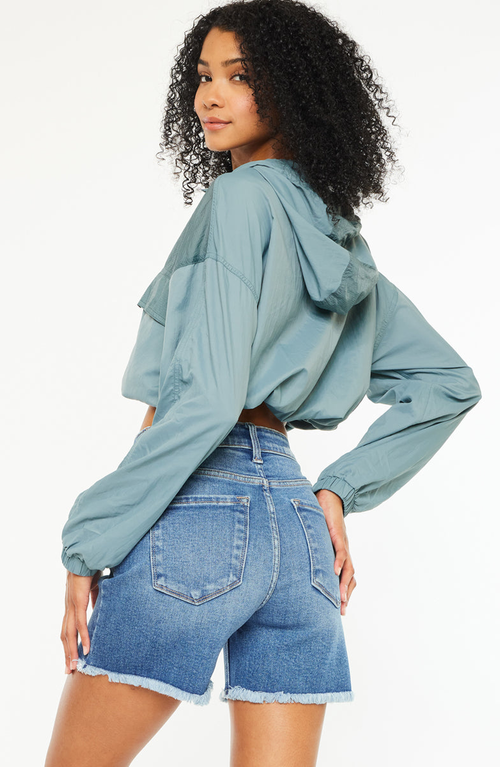 Official Kancan Usa Marla High Rise Shorts In Medium Wash