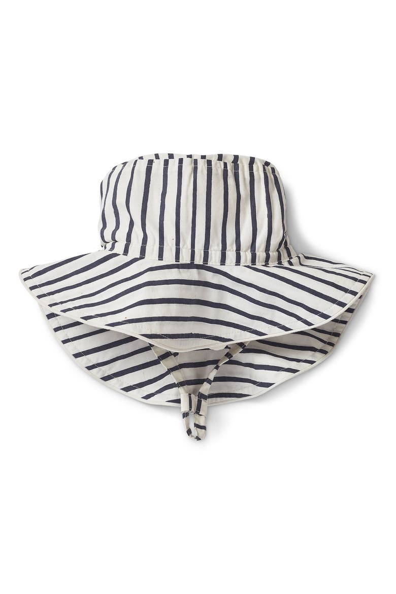 Stripe Organic Cotton Bucket Hat, Main, color, STRIPES AWAY INK BLUE