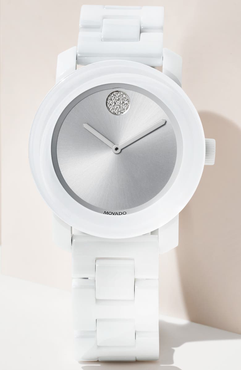 Movado Bold Ceramic Bracelet Watch, 36mm, Alternate, color,