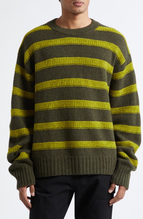 Ridgeline Stripe Oversize Cashmere Sweater