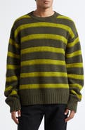 The Elder Statesman Ridgeline Stripe Oversize Cashmere Sweater