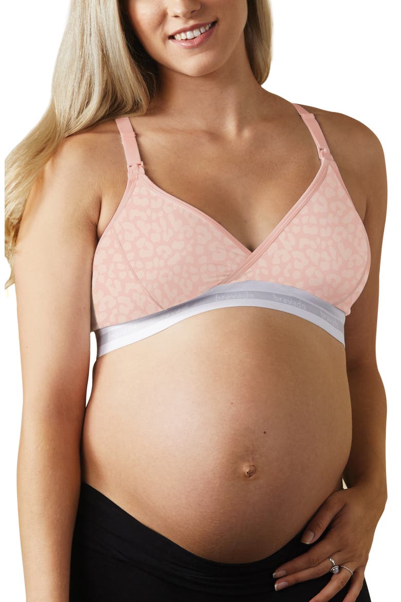 Original Nursing Bra, Main, color, PINK LEOPARD