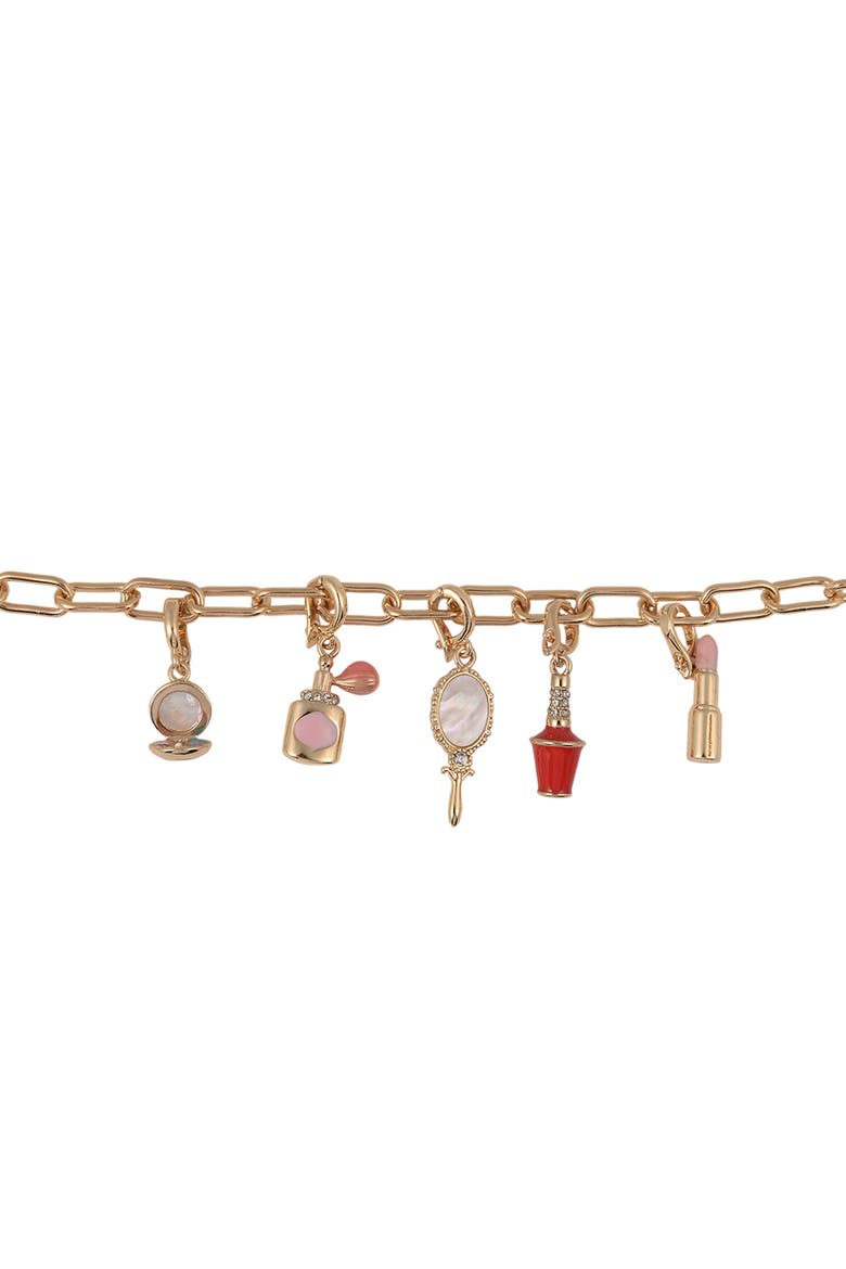 Gardening Charm Necklace, Alternate, color, Gold - Cosmetic