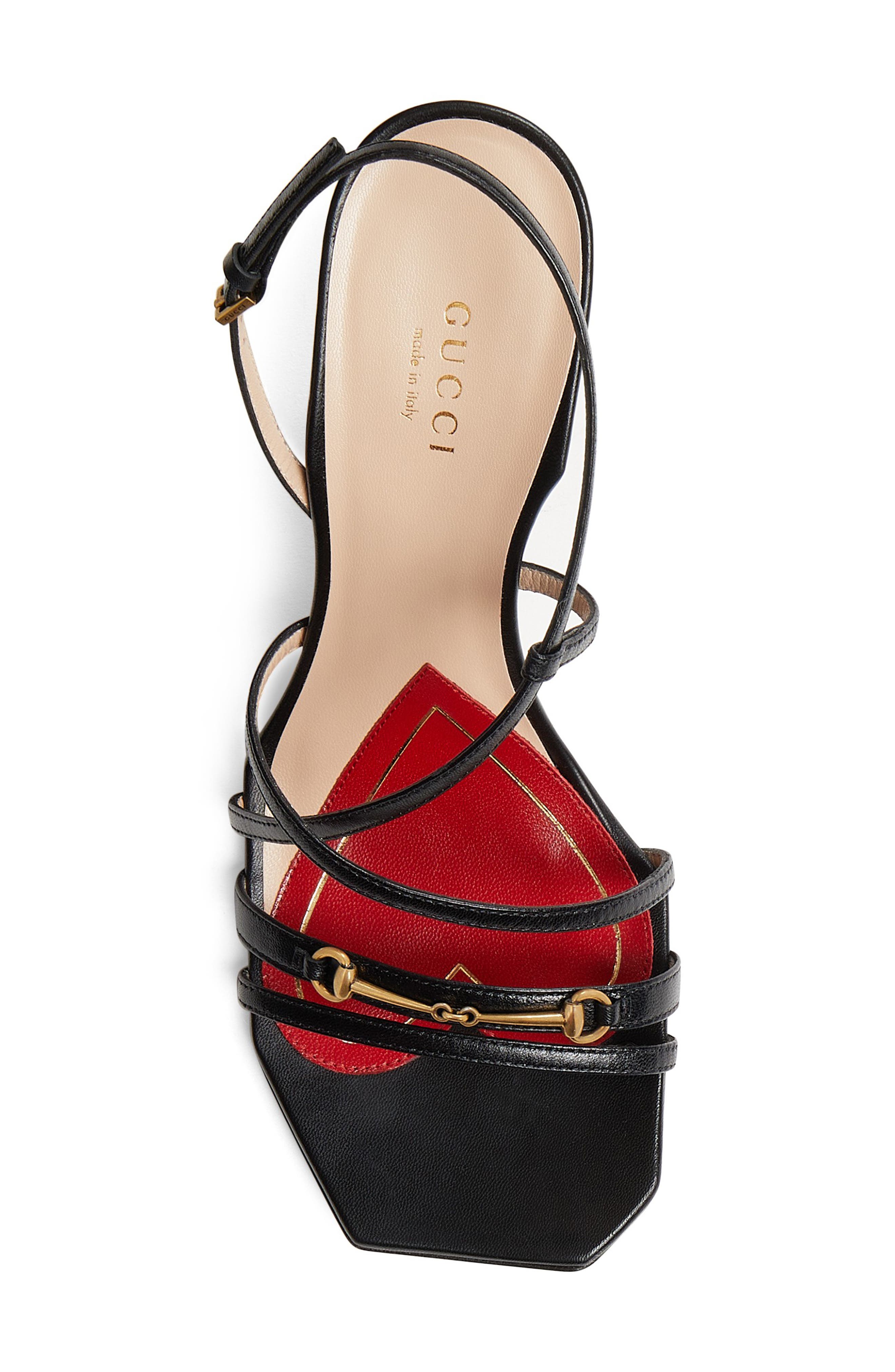 Gucci Victoria Strappy Horsebit Sandal, Alternate, color, 