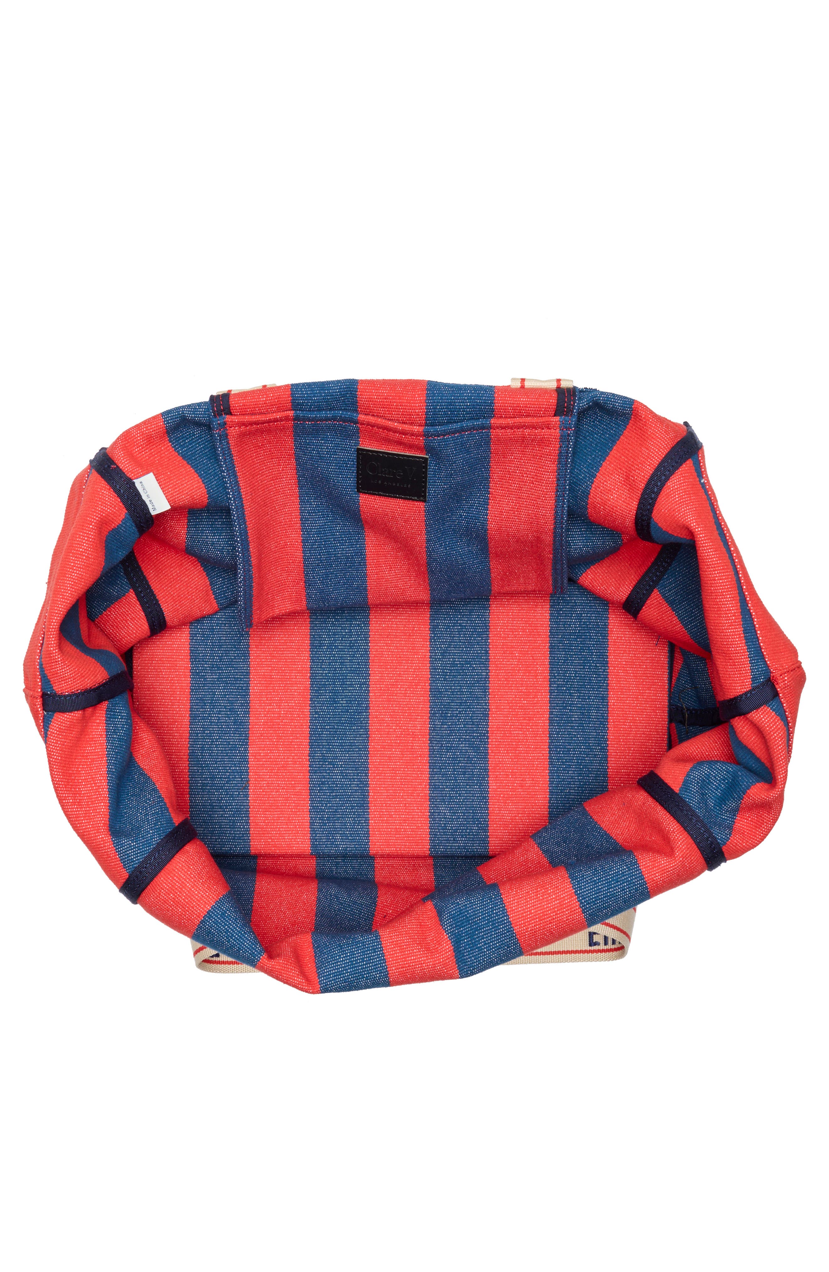 Clare V. La Côte Tote, Alternate, color, Poppy/ French Blue