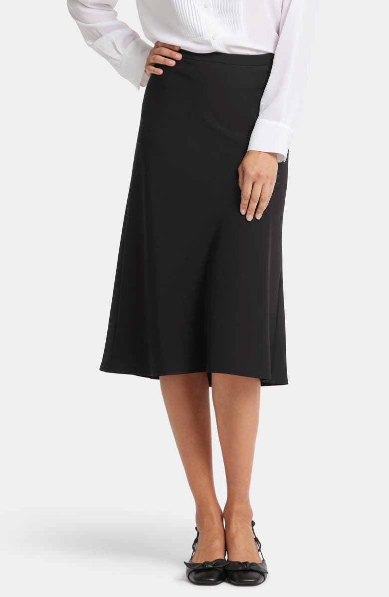 NYDJ Midi A-Line Skirt, Main, color, Black
