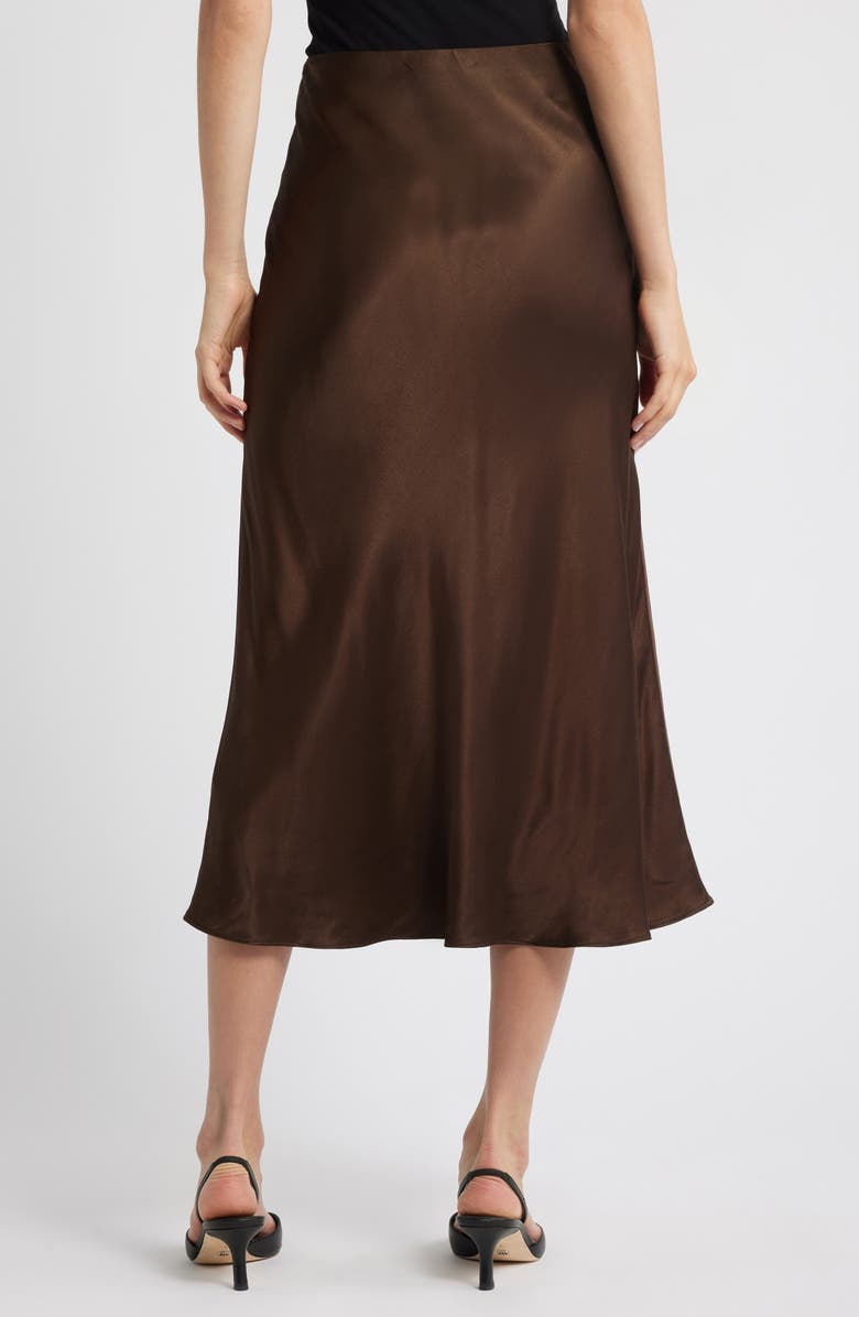 Rails Anya Satin Midi Skirt, Alternate, color, Dark Moss