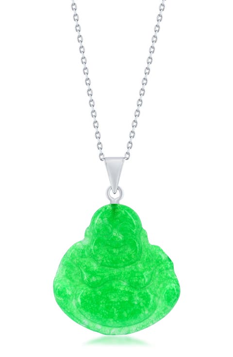 Jade Buddha Pendant Necklace