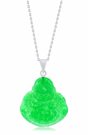 SIMONA Jade Buddha Pendant Necklace