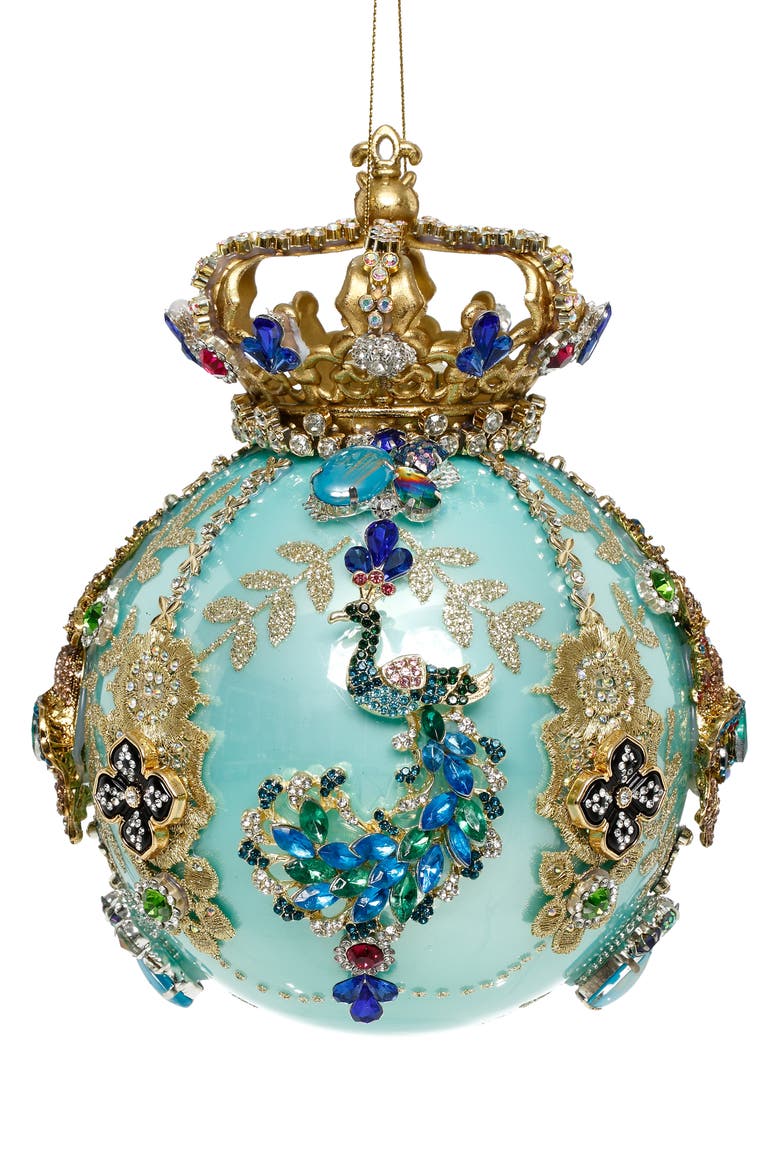 Crown Jewels Ornament, Turquoise, Main, color, Light Turquoise